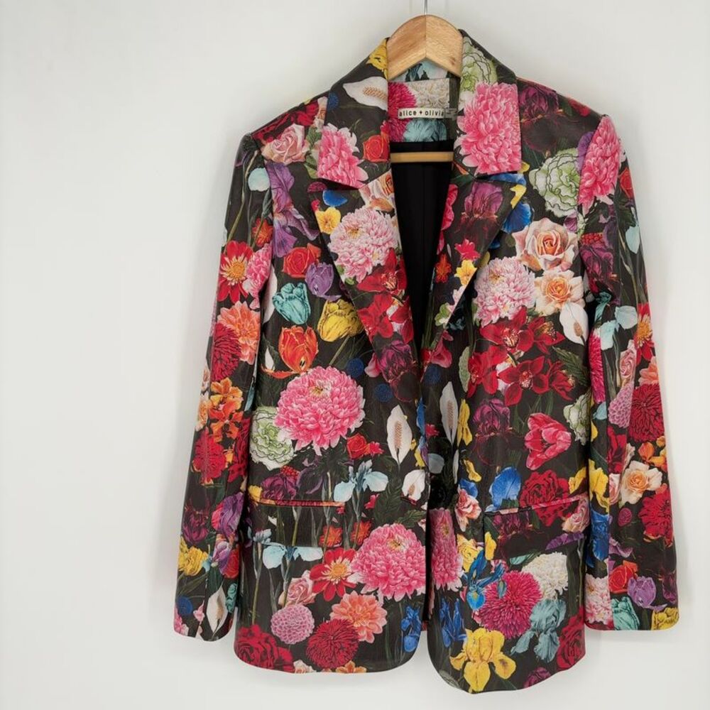 Alice + Olivia Floral Multicolor Blazer Jacket
